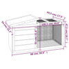 Grauer Hasenstall Cazmer 100,5x54x55cm (Kiefer)