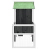 Grauer Kaninchenstall Vallie 170x63x113cm (Kiefer)