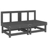 Graue Mittelsofas mit Kissen Baubec (2 Stk Kiefer)