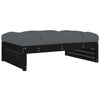 Schwarzer Outdoor-Hocker Hassouneh 120x80cm (Kiefer)
