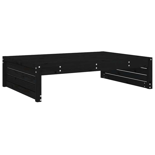 Schwarzer Outdoor-Hocker Hassouneh 120x80cm (Kiefer)