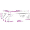 Schwarzer Outdoor-Hocker Hassouneh 120x80cm (Kiefer)