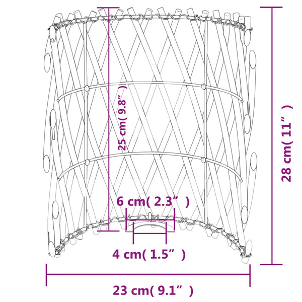 Lampenschirm Pima Ø23x28cm (Weide)