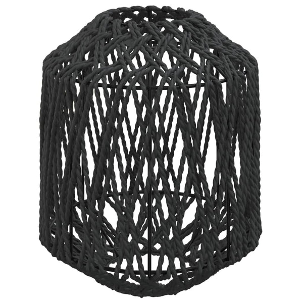 Schwarzer Lampenschirm Istrat Ø23x28cm (Eisen und Papier)