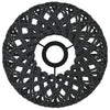 Schwarzer Lampenschirm Istrat Ø23x28cm (Eisen und Papier)