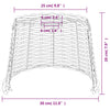 Brauner Lampenschirm Gherga Ø30x20cm (Weide)