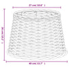 Weißer Lampenschirm Angell Ø40x26cm (Weide)