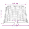 Weißer Lampenschirm Angell Ø40x26cm (Weide)