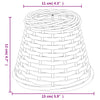 Brauner Lampenschirm Angell Ø15x12cm (Weide)