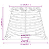 Brauner Lampenschirm Angell Ø15x12cm (Weide)