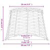 Brauner Lampenschirm Angell Ø20x15cm (Weide)