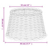 Brauner Lampenschirm Angell Ø45x28cm (Weide)
