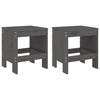 Graues Bistrotisch-Set Adria (3-teilig, Outdoor, Kiefer)