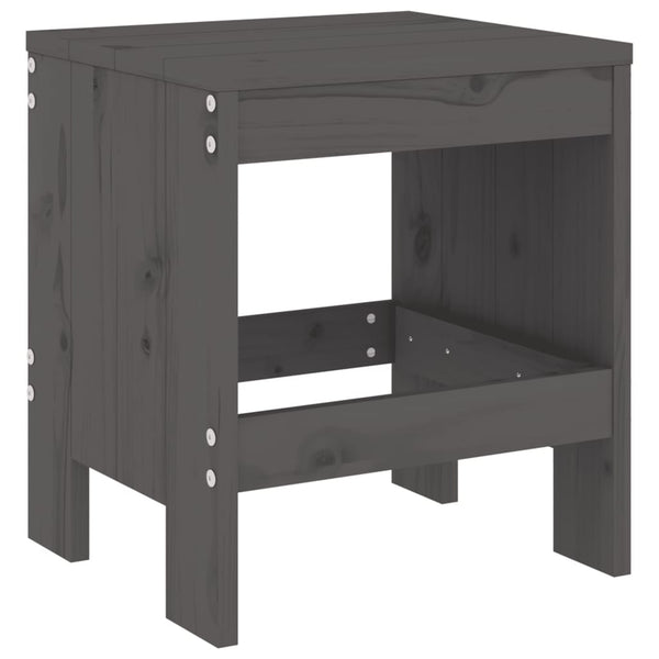 Graues Bistrotisch-Set Adria (3-teilig, Outdoor, Kiefer)