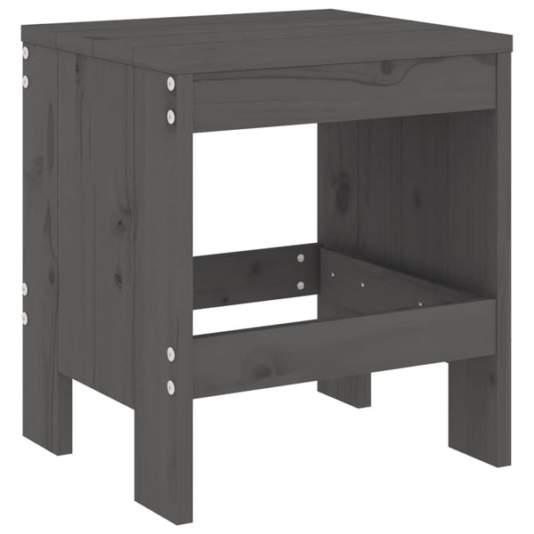 Graue Outdoor-Essgruppe Dorthea (5-teilig, Kiefer)