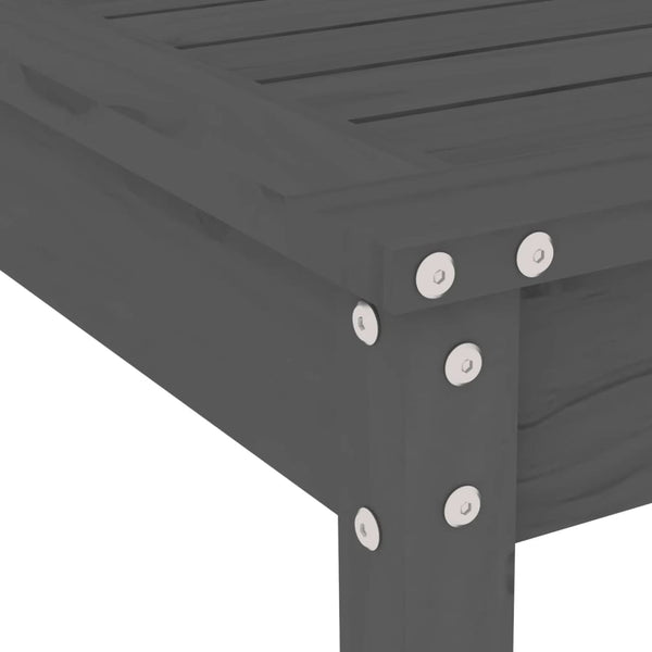 Graue Outdoor-Essgruppe Dorthea (5-teilig, Kiefer)