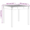 Graue Outdoor-Essgruppe Dorthea (5-teilig, Kiefer)