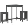 Graues Outdoor-Bar-Set Leigh (3-teilig, Kiefer)
