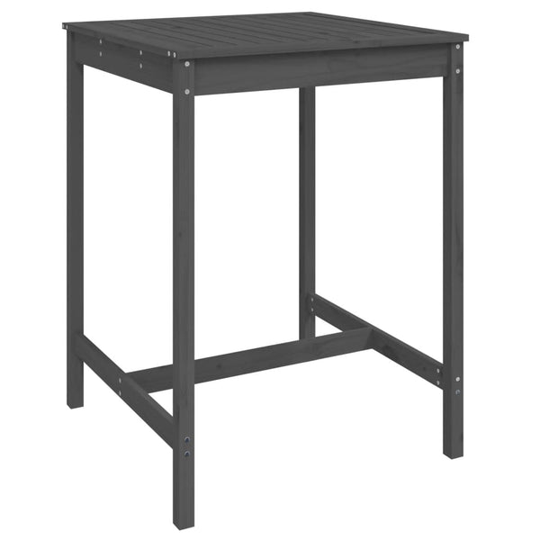 Graues Outdoor-Bar-Set Leigh (3-teilig, Kiefer)