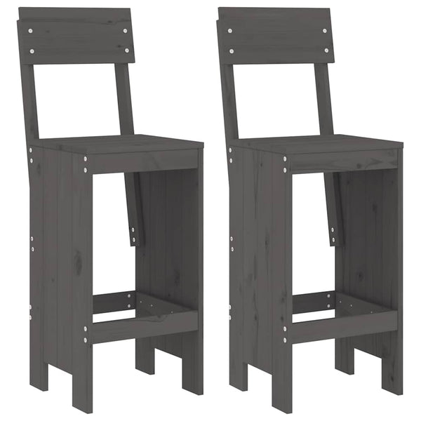 Graues Outdoor-Bartischset Napoleon (3-teilig, Kiefer)