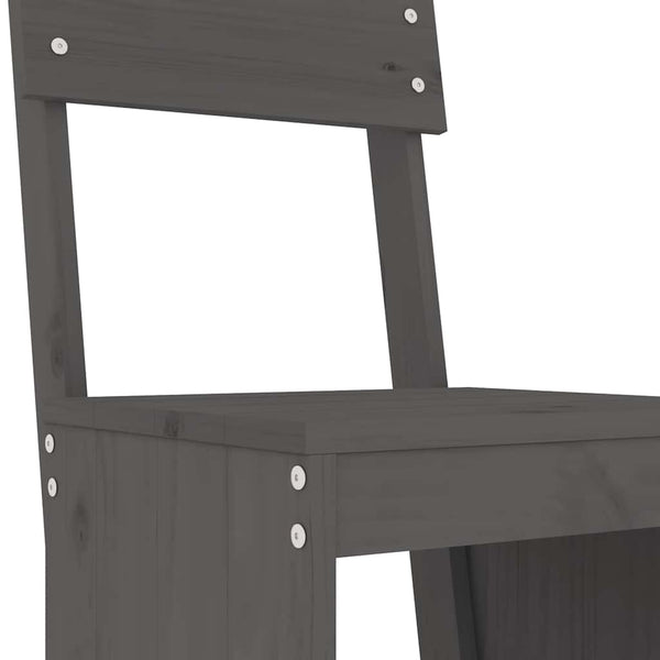 Graues Outdoor-Bartischset Napoleon (3-teilig, Kiefer)