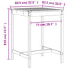Outdoor-Bar-Set Napolion (3-teilig, Douglasie)