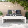 Weißer Outdoor-Pouf Teonia 120x80cm (Kiefer)