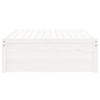Weißer Outdoor-Pouf Teonia 120x80cm (Kiefer)