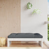 Weißer Outdoor-Pouf Teonia 120x80cm (Kiefer)