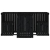 Balkonset Columbus Schwarz (2-Sitzer, Kiefer)