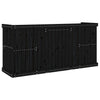 Balkonset Columbus Schwarz (2-Sitzer, Kiefer)