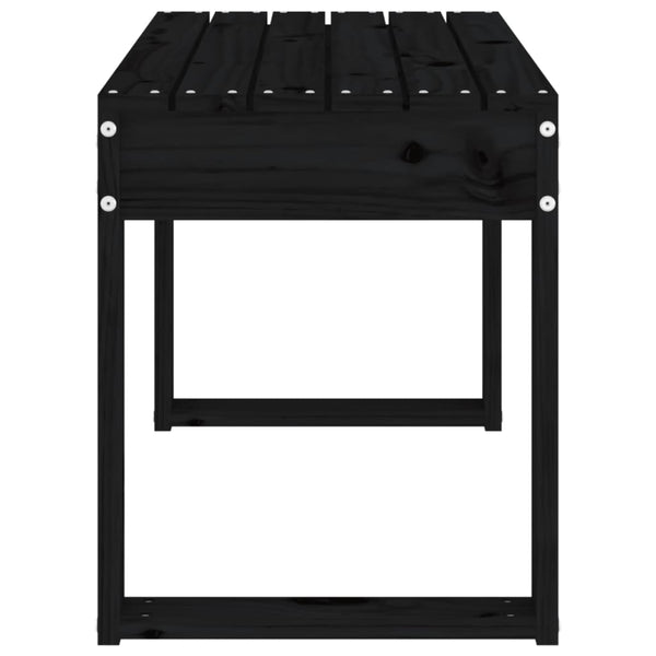 Musta puutarhapenkki Geoff 80x38x45cm (mänty)