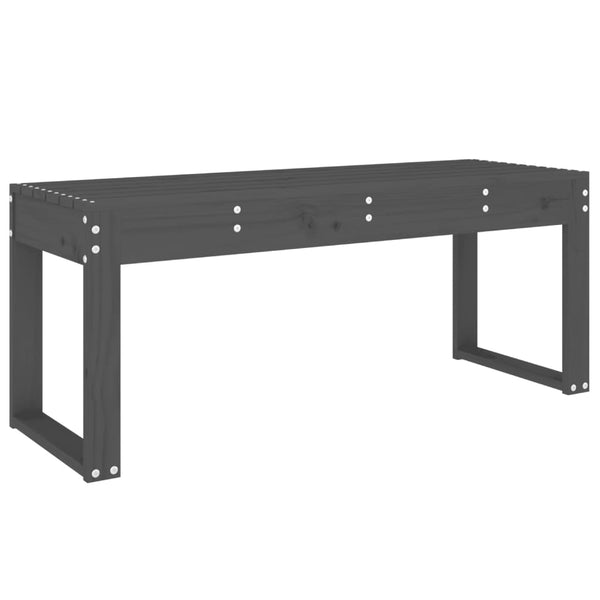 Graue Gartenbank Geoff 110x38x45cm (Kiefer)