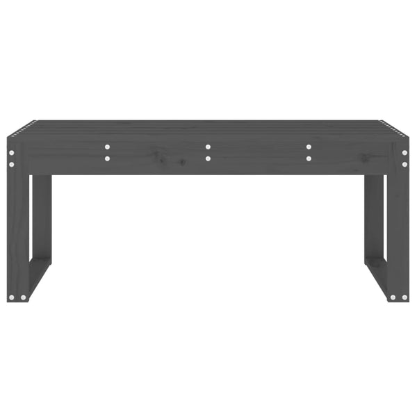 Graue Gartenbank Geoff 110x38x45cm (Kiefer)