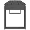 Graue Gartenbank Geoff 110x38x45cm (Kiefer)