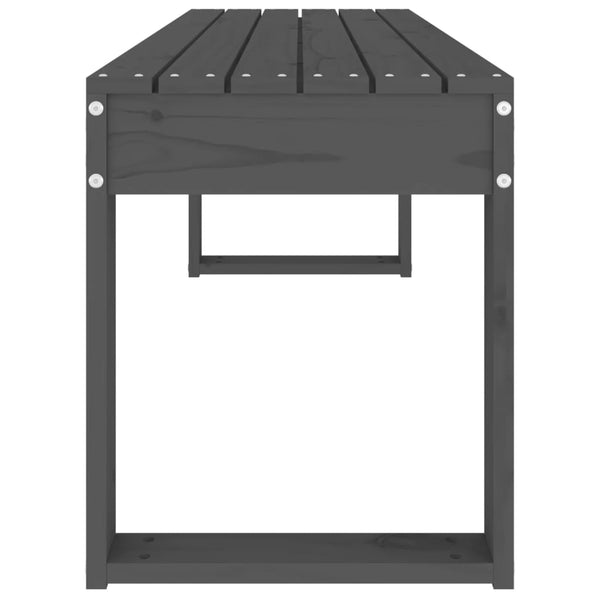 Graue Gartenbank Geoff 110x38x45cm (Kiefer)