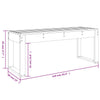 Graue Gartenbank Geoff 110x38x45cm (Kiefer)