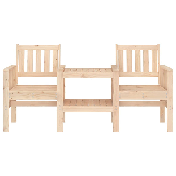 Gartenbank mit Tisch Eremia 2-Sitzer (Kiefer)