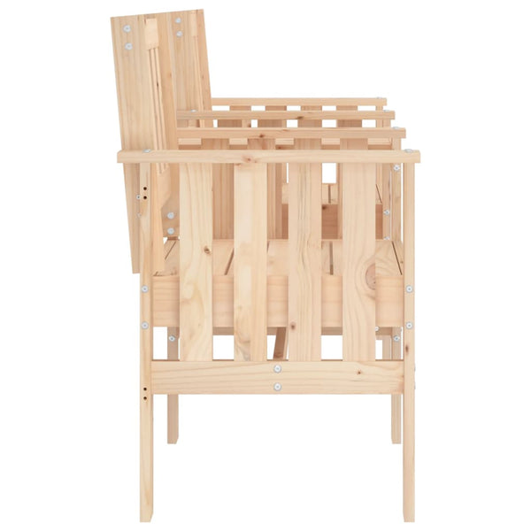 Gartenbank mit Tisch Eremia 2-Sitzer (Kiefer)