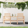 Gartenbank mit Tisch Eremia 2-Sitzer (Kiefer)
