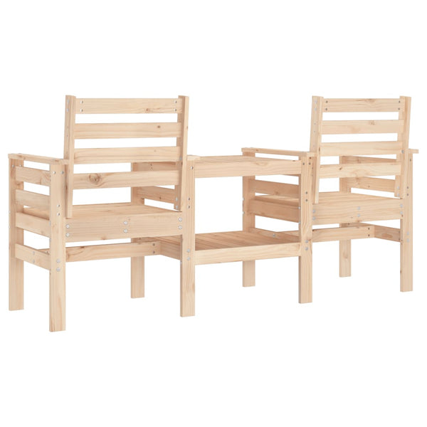 Gartenbank mit Tisch Geaide (2-Sitzer Kiefer)