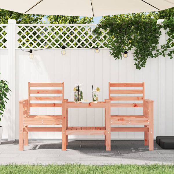 Gartenbank mit Tisch Geaide (2-Sitzer Douglasie)