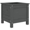 Grauer Blumenkasten Eclipse 40x40x39cm (Kiefer)
