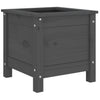 Grauer Blumenkasten Eclipse 40x40x39cm (Kiefer)
