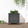Grauer Blumenkasten Eclipse 40x40x39cm (Kiefer)