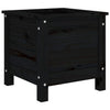 Schwarzer Blumenkasten Eclipse 40x40x39cm (Kiefer)