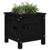 Schwarzer Blumenkasten Eclipse 40x40x39cm (Kiefer)