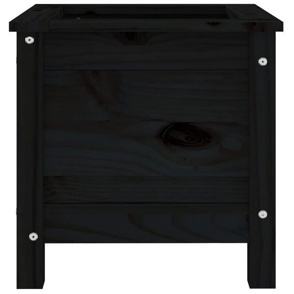 Schwarzer Blumenkasten Eclipse 40x40x39cm (Kiefer)
