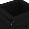 Schwarzer Blumenkasten Eclipse 40x40x39cm (Kiefer)