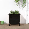 Schwarzer Blumenkasten Eclipse 40x40x39cm (Kiefer)
